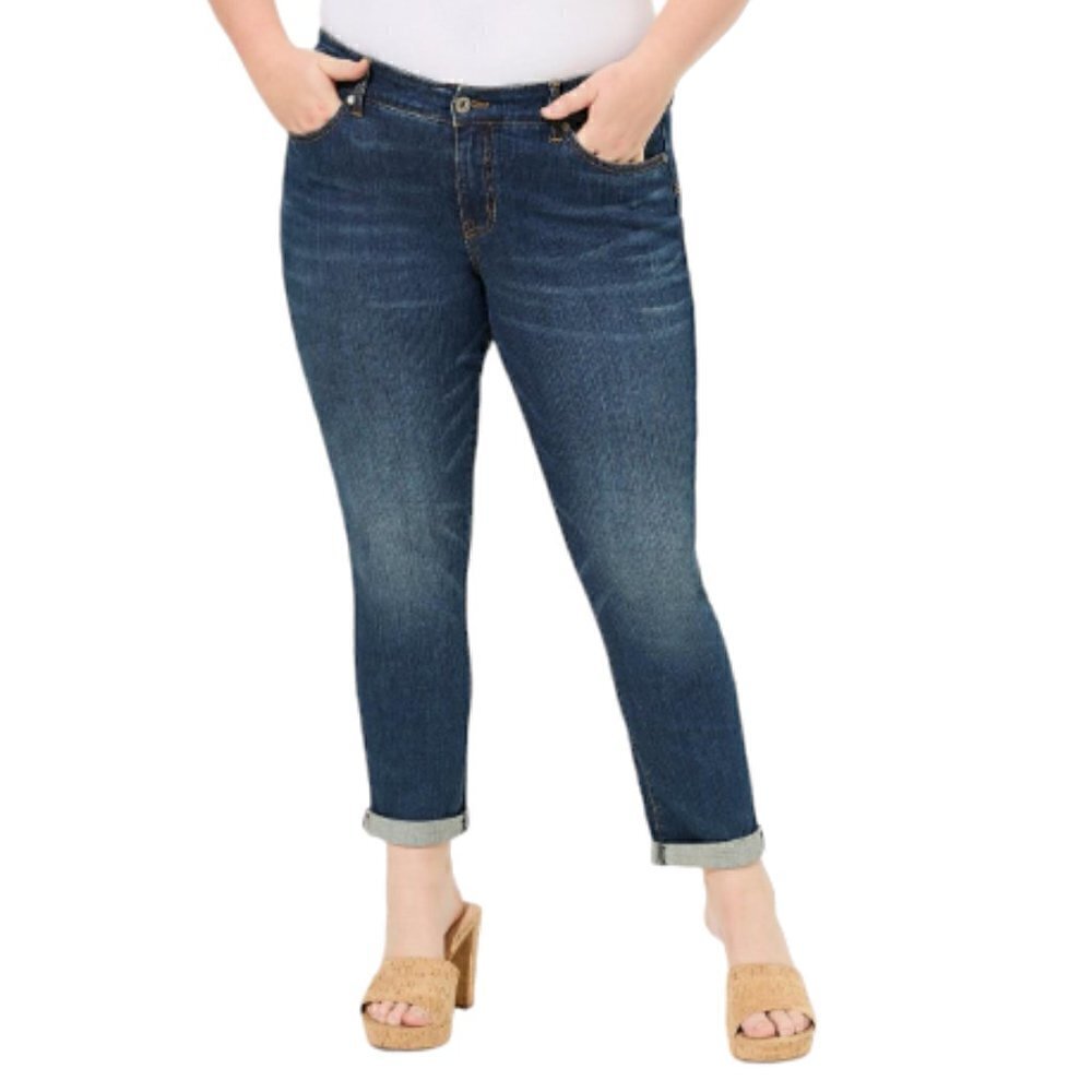 Torrid Boyfriend Straight Vintage Stretch Mid-Rise Jean, 22R - Picture 2 of 8